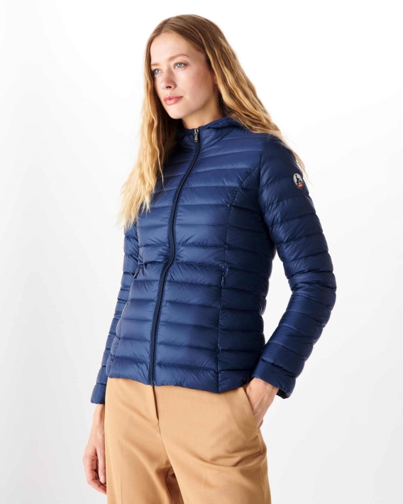 Doudoune Légère à Capuche Jott Bleu Abysse Cloe