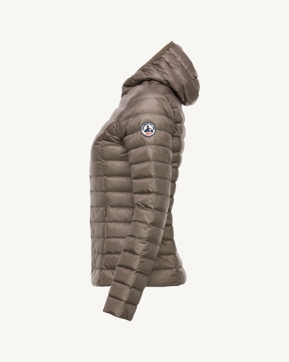 Doudoune Légère à Capuche Jott Taupe Cloe