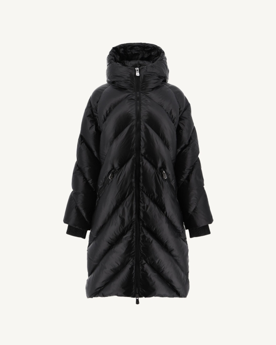 Doudoune Longue Capuche Grand Froid Noir Comet Jott