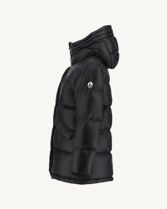 Doudoune à Capuche Noir Extreme Cold Delhi Jott