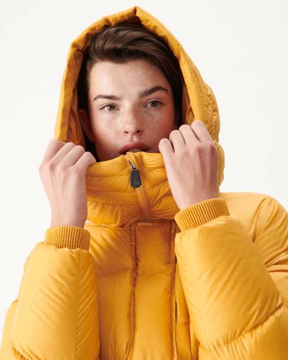 Doudoune à Capuche Jott Moutarde Extreme Cold Delhi