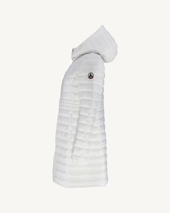 Doudoune Longue à Capuche Jott Blanc Vero