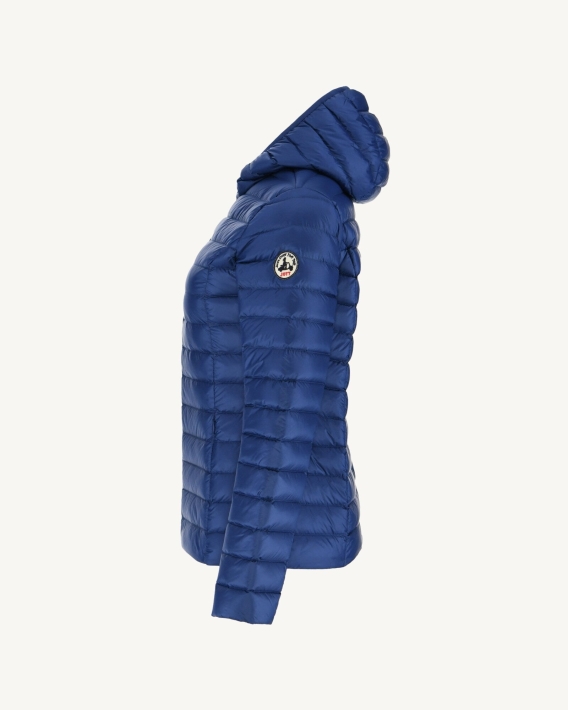 Jott Doudoune Légère à Capuche Denim Foncé Cloe