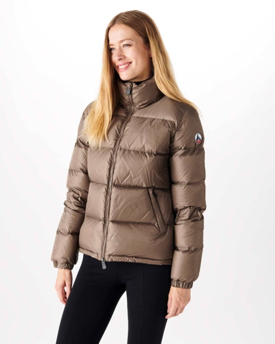 Doudoune Matelassée Jott Grand Froid Taupe Cardiff