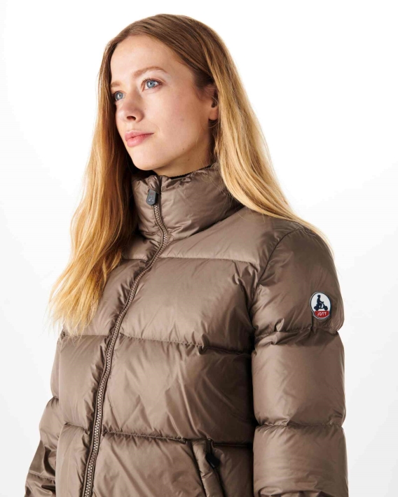 Doudoune Matelassée Jott Grand Froid Taupe Cardiff