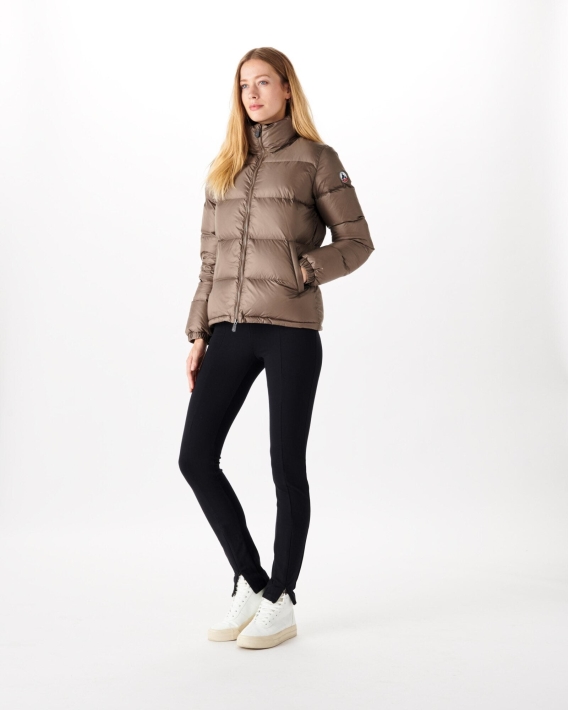 Doudoune Matelassée Jott Grand Froid Taupe Cardiff