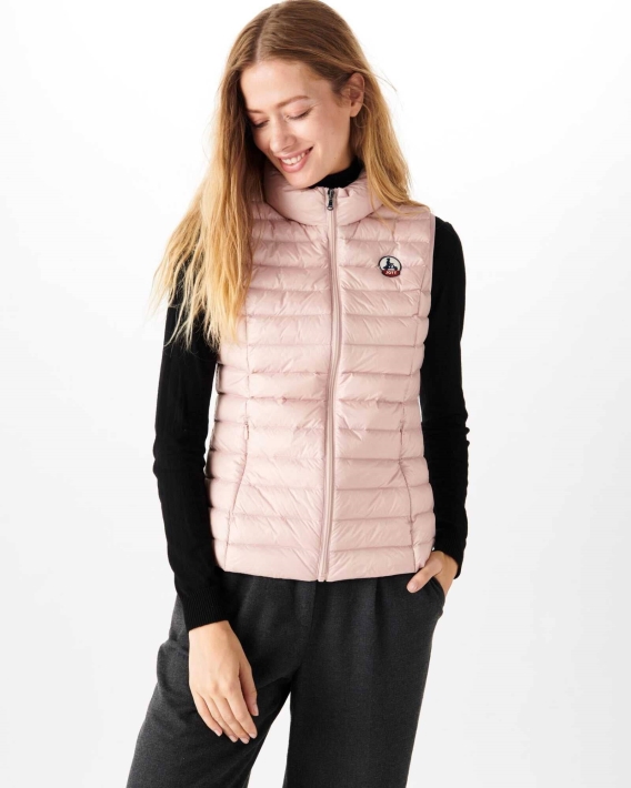 Doudoune Légère Sans Manche Jott Rose Pale Seda