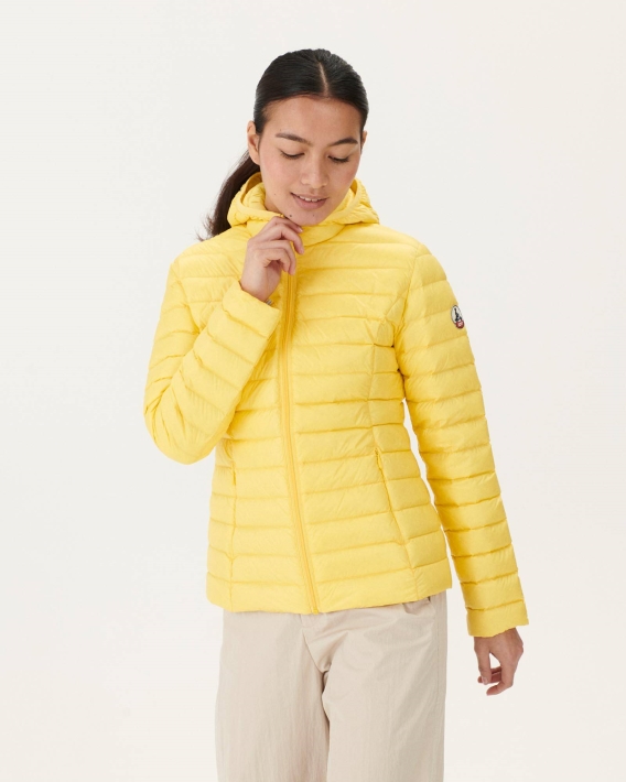 Jott Doudoune Légère à Capuche Soft Jaune Cloe
