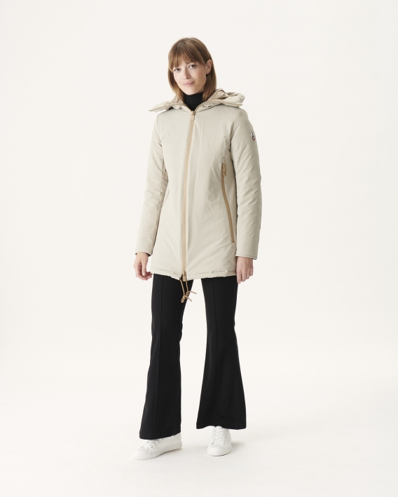 Doudoune Capuche Jott Beige Sibérie