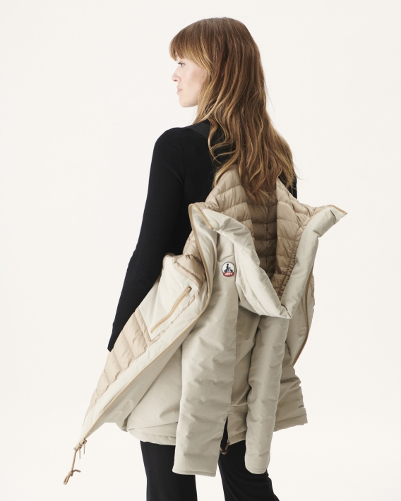 Doudoune Capuche Jott Beige Sibérie