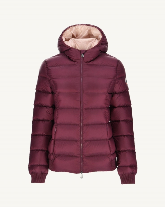 Doudoune Capuche Grand Froid Jott Aubergine Celine
