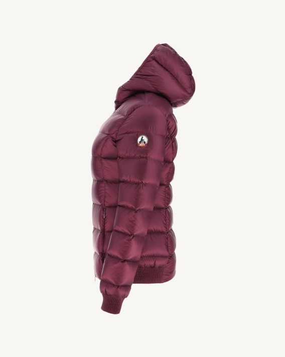 Doudoune Capuche Grand Froid Jott Aubergine Celine