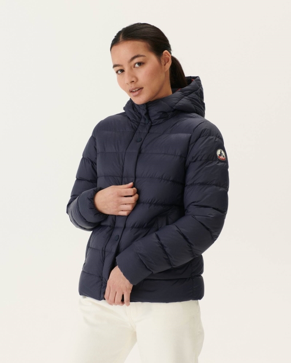 Doudoune Droite à Capuche Jott Navy Jane