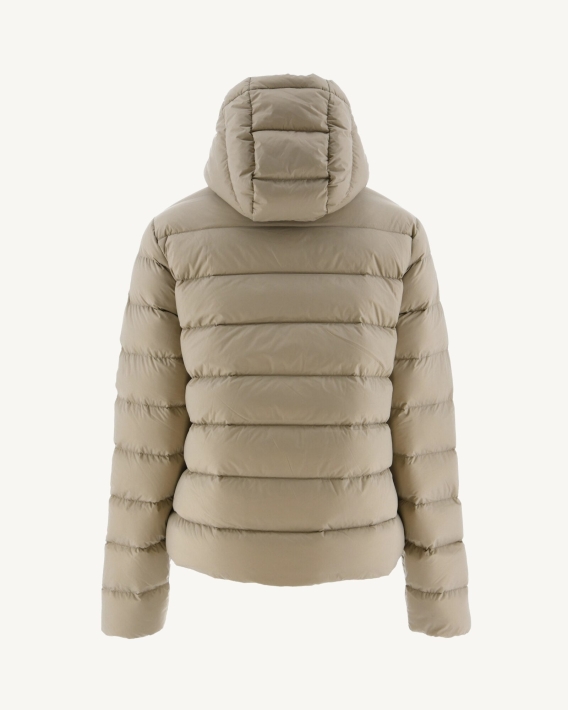 Jott Doudoune Droite Jane Beige à Capuche