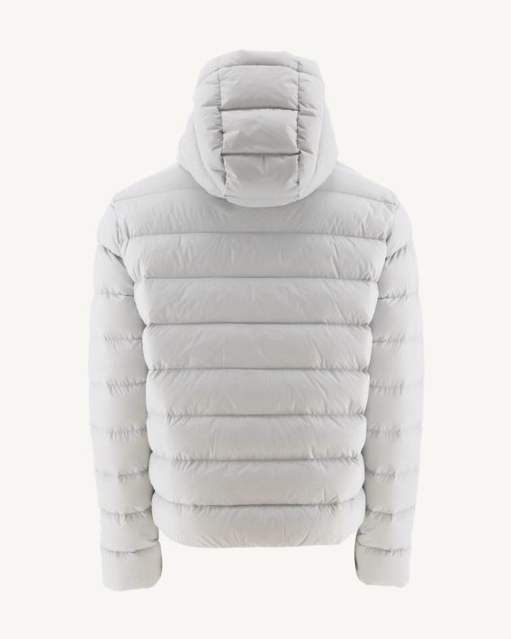 Doudoune Droite à Capuche Soft Grey Jane Jott