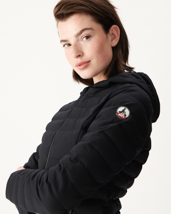 Doudoune Chaude Marine à Capuche Jott Cloe