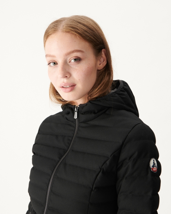 Doudoune Chaude Noire à Capuche Cloe Jott
