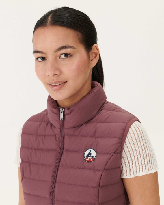 Doudoune Sans Manches Stretch Bordeaux Grenada Jott Fashion