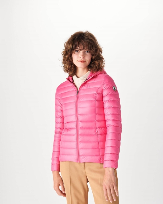 Doudoune Légère à Capuche Rose Cloe Jott Fashion