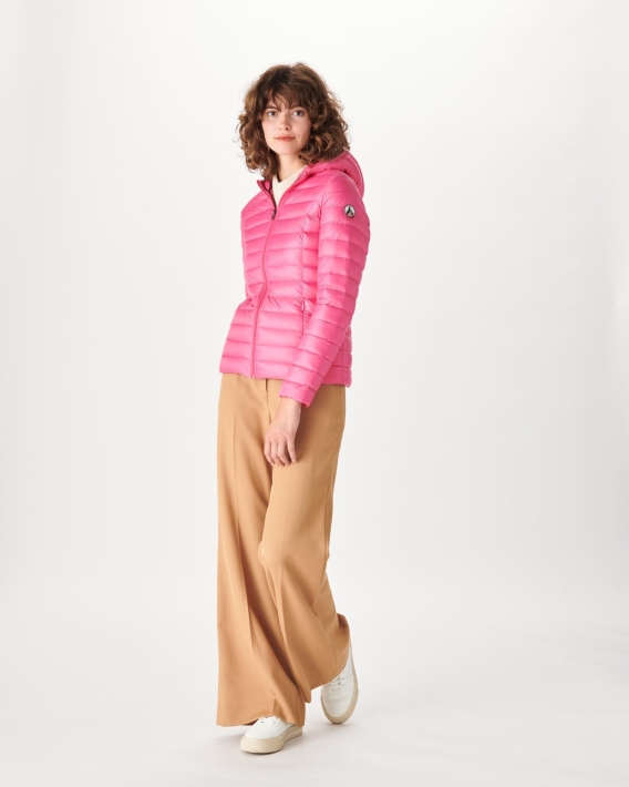 Doudoune Légère à Capuche Rose Cloe Jott Fashion