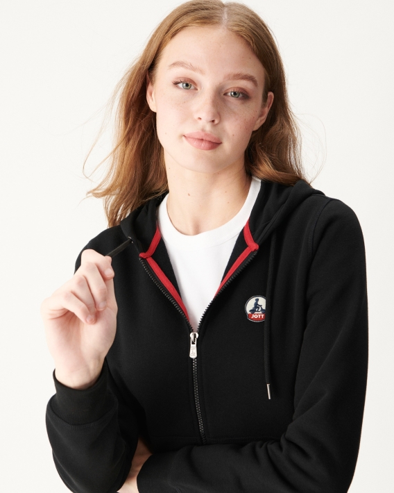 Sweat à Capuche Noir Oaxaca Jott