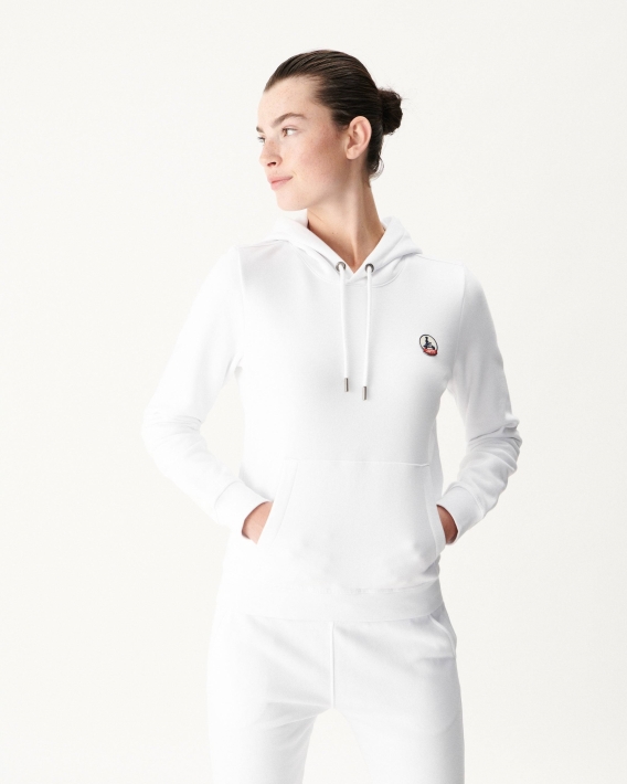 Sweat à Capuche Blanc Livia
