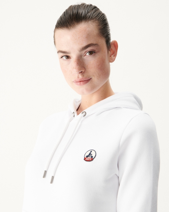 Sweat à Capuche Blanc Livia Jott Fashion