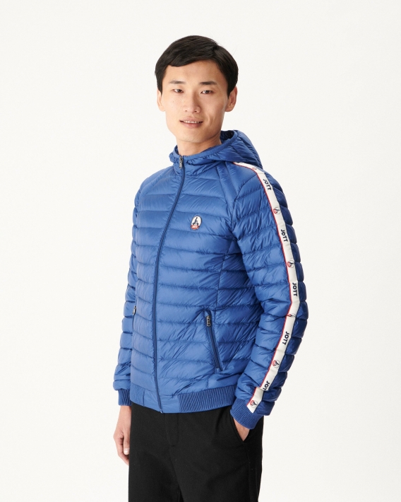 Doudoune à Capuche En Denim Foncé Jott Colin