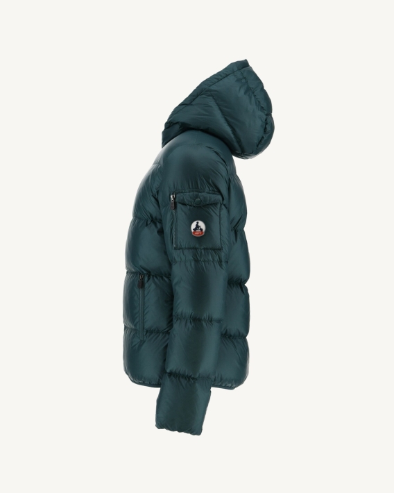 Jott Doudoune à Capuche Vert Foncé Java