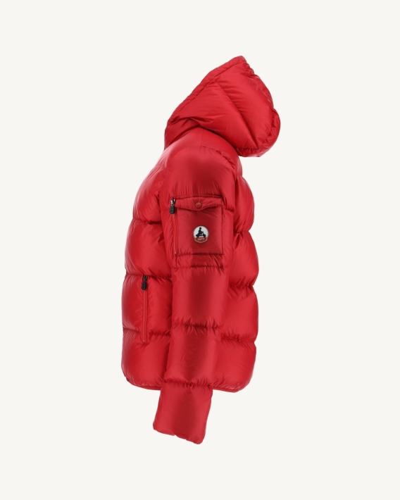 Doudoune Rouge à Capuche Java Jott