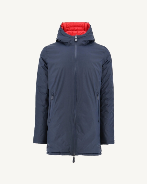 Jott Doudoune Légère Réversible Bleu Marine/rouge Amsterdam