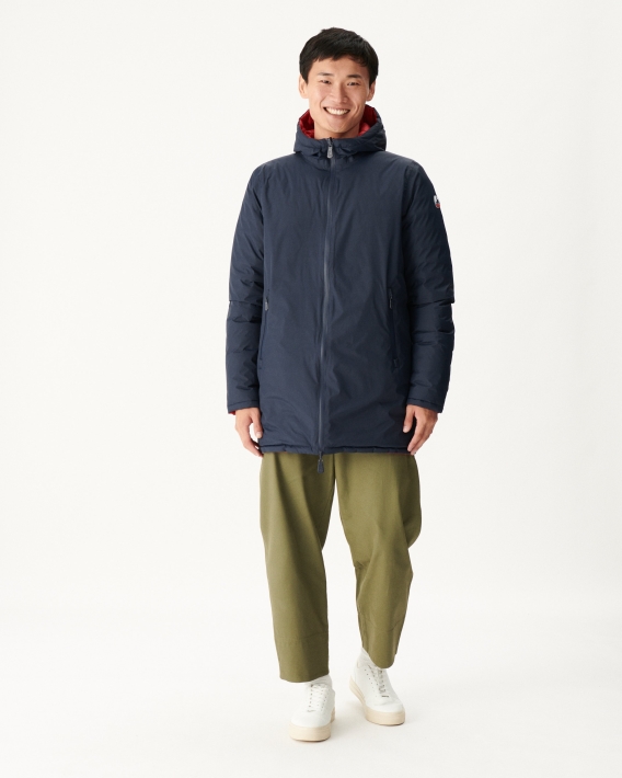 Jott Doudoune Légère Réversible Bleu Marine/rouge Amsterdam