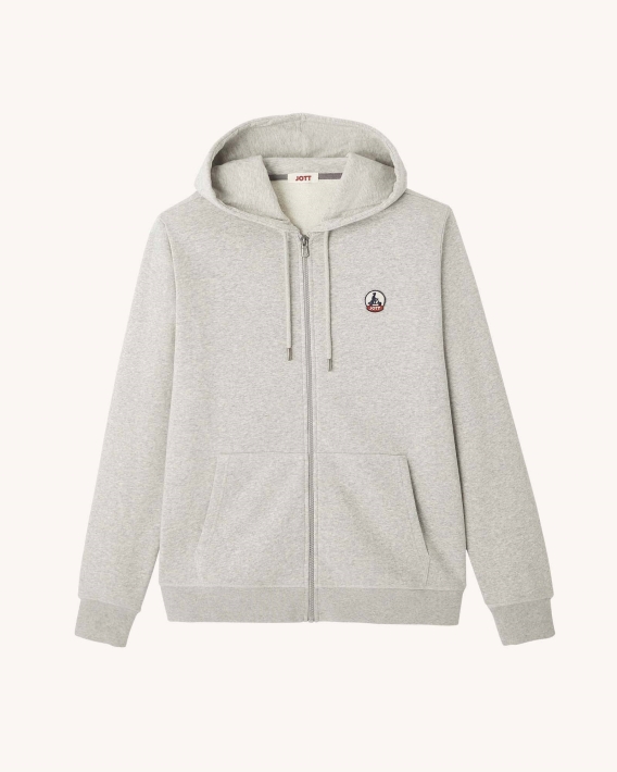 Sweat à Capuche Gris Chiné Mexico Jott
