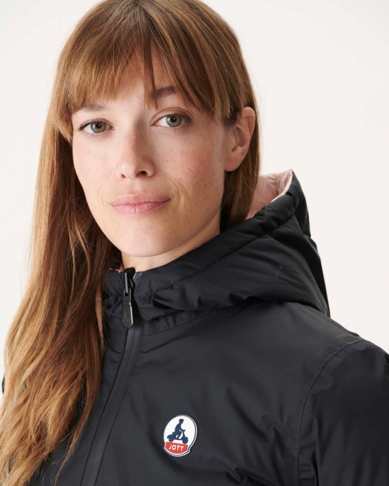Doudoune Réversible Jott Noir/rose Clair Vienne