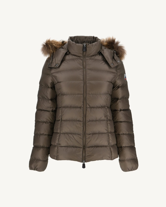 Doudoune à Capuche Jott Taupe Luxe
