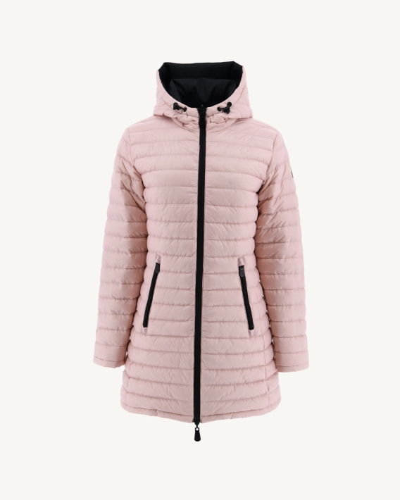 Doudoune Légère Réversible Jott Noir/rose Clair Moscou