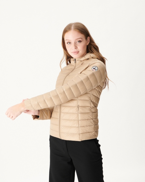 Doudoune Légère à Capuche Jott Beige Cloe