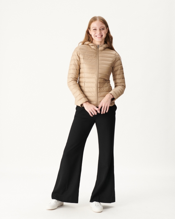 Doudoune Légère à Capuche Jott Beige Cloe