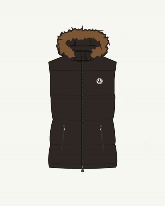 Doudoune Chaude Sans Manches Noire Texas Jott