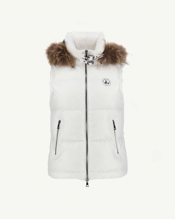 Doudoune Chaude Sans Manches Jott Texas Blanche