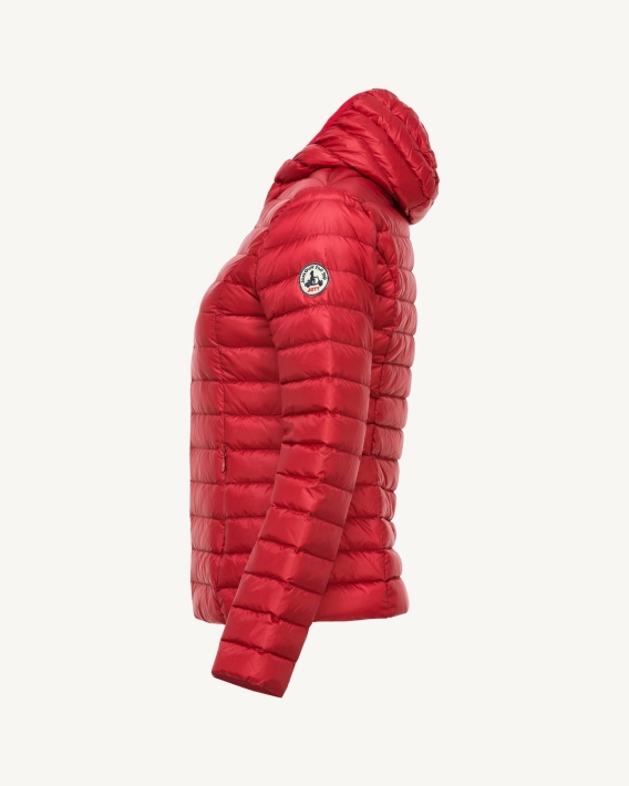 Jott Doudoune Légère à Capuche Rouge Cloe