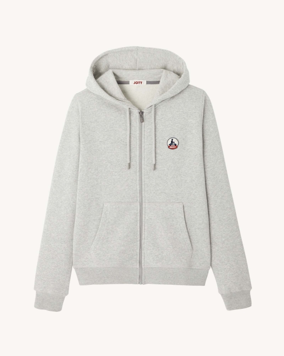 Sweat à Capuche Oaxaca Gris Chiné Jott