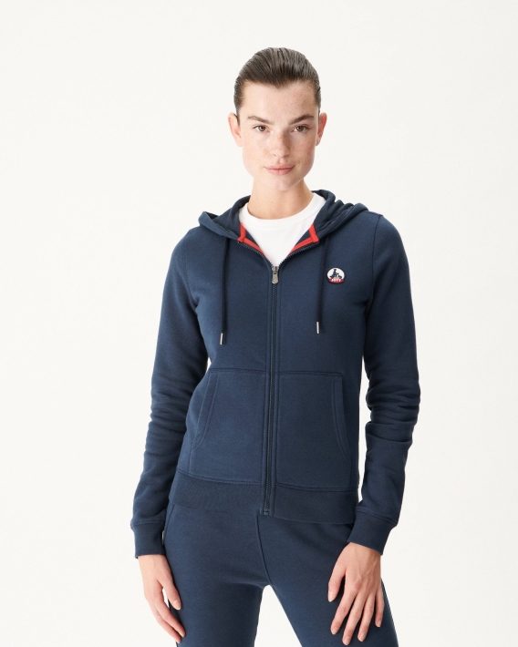 Jott Sweat à Capuche Bleu Marine Oaxaca