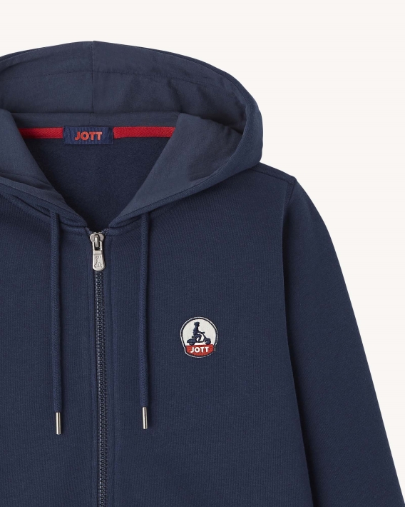 Jott Sweat à Capuche Bleu Marine Oaxaca